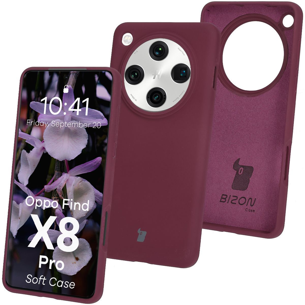 Silikonowe etui Bizon Soft Case do Oppo Find X8 Pro